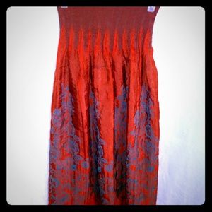 Lapis strapless dress/skirt